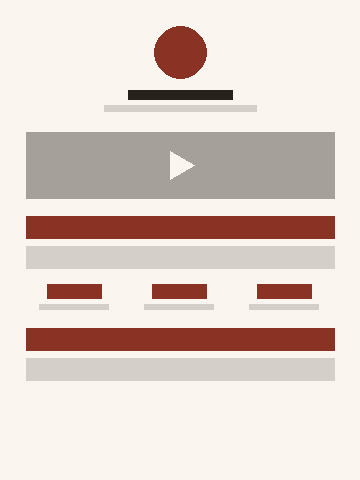Pré-visualização do modelo Curso online (Educação): perfil, youtube, links, contadores e botões